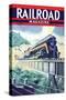 Railroad Magazine: The Speedy Future of Railroading, 1942-null-Stretched Canvas