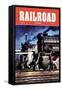 Railroad Magazine: Through the Night, 1950-null-Framed Stretched Canvas