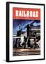 Railroad Magazine: Through the Night, 1950-null-Framed Art Print