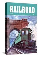Railroad Magazine: Through the Storm, 1949-null-Stretched Canvas