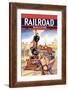 Railroad Magazine: Working on the Railroad, 1943-null-Framed Art Print