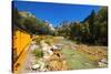 Railroad on the Animas River, San Juan National Forest, Colorado, USA-Russ Bishop-Stretched Canvas