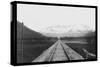 Railroad on the Kenai Penisula-Gordon-Stretched Canvas