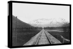 Railroad on the Kenai Penisula-Gordon-Stretched Canvas