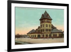 Railroad Station, Manchester, New Hampshire-null-Framed Premium Giclee Print