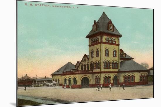 Railroad Station, Manchester, New Hampshire-null-Mounted Premium Giclee Print