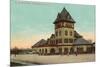 Railroad Station, Manchester, New Hampshire-null-Mounted Premium Giclee Print