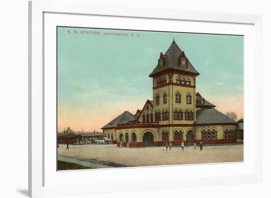 Railroad Station, Manchester, New Hampshire-null-Framed Art Print