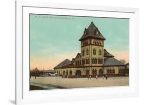 Railroad Station, Manchester, New Hampshire-null-Framed Art Print