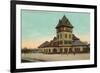 Railroad Station, Manchester, New Hampshire-null-Framed Art Print