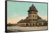 Railroad Station, Manchester, New Hampshire-null-Framed Stretched Canvas