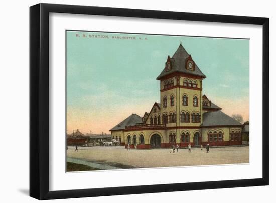 Railroad Station, Manchester, New Hampshire-null-Framed Art Print