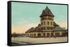 Railroad Station, Manchester, New Hampshire-null-Framed Stretched Canvas