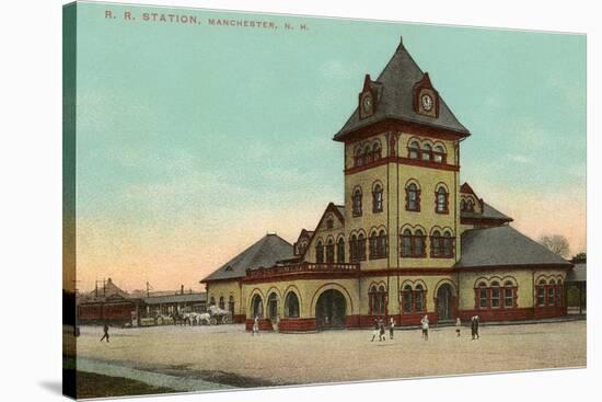 Railroad Station, Manchester, New Hampshire-null-Stretched Canvas