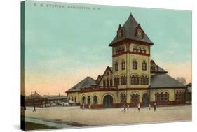 Railroad Station, Manchester, New Hampshire-null-Stretched Canvas