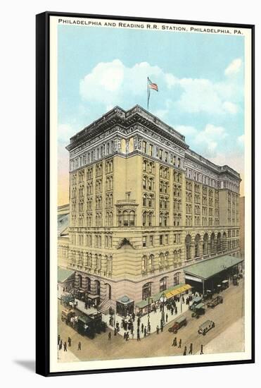 Railroad Station, Philadelphia, Pennsylvania-null-Framed Stretched Canvas