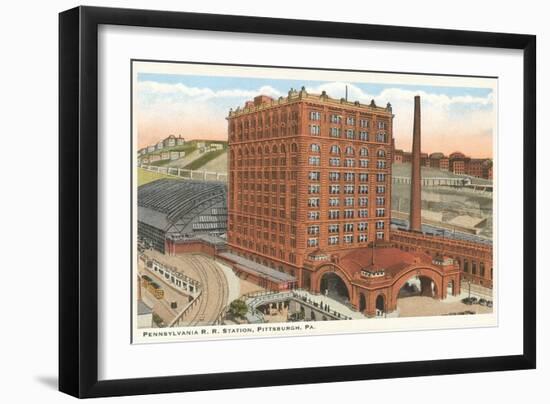 Railroad Station, Pittsburgh, Pennsylvania-null-Framed Art Print