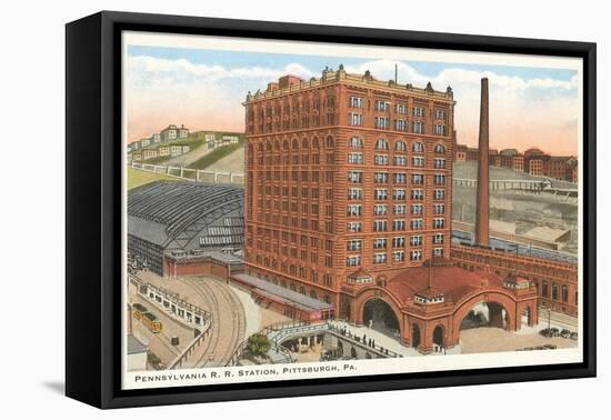 Railroad Station, Pittsburgh, Pennsylvania-null-Framed Stretched Canvas