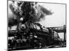 Railroad Steam Engine Billowing Smoke-Dorien Leigh-Mounted Photographic Print