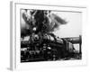 Railroad Steam Engine Billowing Smoke-Dorien Leigh-Framed Photographic Print