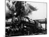 Railroad Steam Engine Billowing Smoke-Dorien Leigh-Mounted Photographic Print