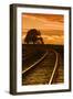 Railroad Sunset II-Vincent James-Framed Photographic Print