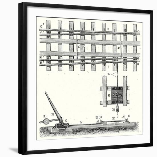 Railroad Switches-null-Framed Giclee Print