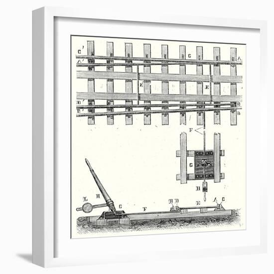 Railroad Switches-null-Framed Giclee Print