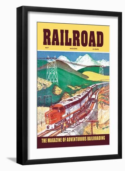 Railroad: The Magazine of Adventurous Railroading, 1954-null-Framed Art Print