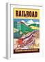 Railroad: The Magazine of Adventurous Railroading, 1954-null-Framed Art Print