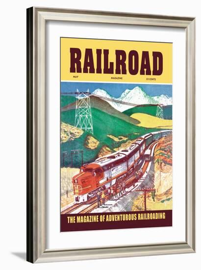 Railroad: The Magazine of Adventurous Railroading, 1954-null-Framed Art Print