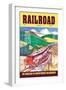 Railroad: The Magazine of Adventurous Railroading, 1954-null-Framed Art Print