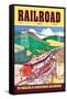 Railroad: The Magazine of Adventurous Railroading, 1954-null-Framed Stretched Canvas