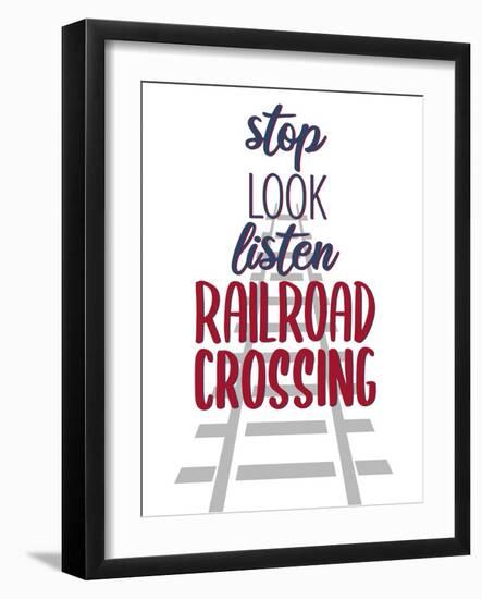 Railroad Track 3 V2-Kimberly Allen-Framed Art Print