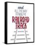 Railroad Track 3-Kimberly Allen-Framed Stretched Canvas