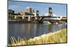 Railroad Track and Robert Street Bridge from Raspberry Island. Downtown Saint Paul, Minnesota-PhotoImages-Mounted Photographic Print