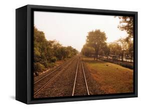 Railroad Track, Bangkok, Thailand-null-Framed Stretched Canvas