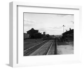 Railroad Tracks at Othello, WA, 1911-Asahel Curtis-Framed Giclee Print