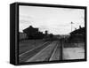 Railroad Tracks at Othello, WA, 1911-Asahel Curtis-Framed Stretched Canvas