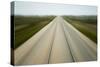 Railroad Tracks, Churchill, Manitoba, Canada-Paul Souders-Stretched Canvas