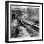 Railroad Tracks Damaged by an Earthquake-null-Framed Photo