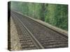 Railroad Tracks, Kentucky, USA-Adam Jones-Stretched Canvas