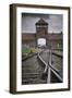 Railroad Tracks Leading into KL Auschwitz II-Jon Hicks-Framed Photographic Print