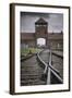 Railroad Tracks Leading into KL Auschwitz II-Jon Hicks-Framed Photographic Print
