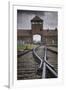 Railroad Tracks Leading into KL Auschwitz II-Jon Hicks-Framed Photographic Print