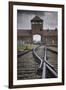 Railroad Tracks Leading into KL Auschwitz II-Jon Hicks-Framed Photographic Print