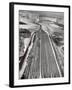 Railroad Tracks Leading to World's Biggest Coal-Fueled Generating Plant, under Construction by TVA-Margaret Bourke-White-Framed Photographic Print