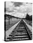 Railroad Tracks Stretching into the Distance-Philip Gendreau-Stretched Canvas