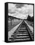 Railroad Tracks Stretching into the Distance-Philip Gendreau-Framed Stretched Canvas