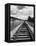 Railroad Tracks Stretching into the Distance-Philip Gendreau-Framed Stretched Canvas